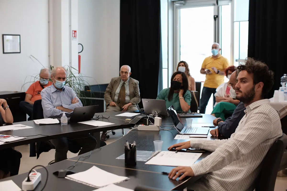 Project partners around the table during the meeting in Lecce